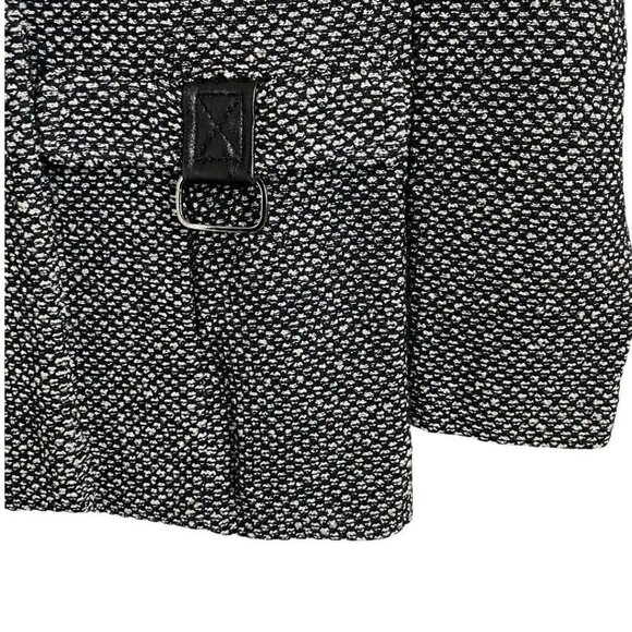 St. John Collection Tweed Blazer Leather Collar - Picture 5 of 8